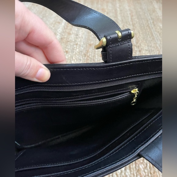 COACH Vintage Waverly Black Leather Small Handbag - Picture 6 of 10